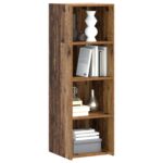 vidaXL Highboard Staré drevo 40 x 41 x 124 cm Kompozitné drevo – Obrázok 3