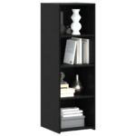 vidaXL Highboard Čierny dub 40 x 41 x 124 cm Kompozitné drevo – Obrázok 3