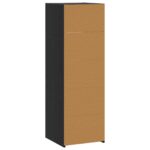 vidaXL Highboard Čierny dub 40 x 41 x 124 cm Kompozitné drevo – Obrázok 6