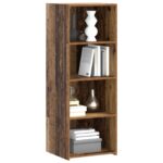 vidaXL Highboard Staré drevo 45 x 41 x 124 cm Kompozitné drevo – Obrázok 3