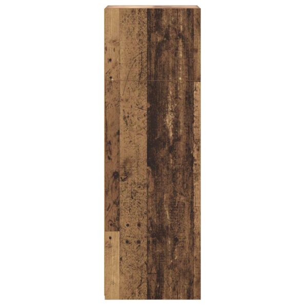 vidaXL Highboard Staré drevo 45 x 41 x 124 cm Kompozitné drevo – Obrázok 5
