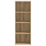 vidaXL Highboard Dub artisan 45 x 41 x 124 cm Kompozitné drevo – Obrázok 4