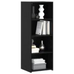vidaXL Highboard Čierny dub 45 x 41 x 124 cm Kompozitné drevo – Obrázok 3