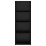 vidaXL Highboard Čierny dub 45 x 41 x 124 cm Kompozitné drevo – Obrázok 4