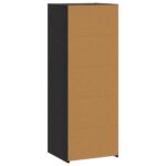 vidaXL Highboard Čierny dub 45 x 41 x 124 cm Kompozitné drevo – Obrázok 6