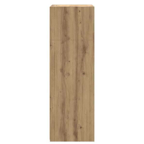vidaXL Highboard Dub artisan 70 x 41 x 124 cm Kompozitné drevo – Obrázok 5