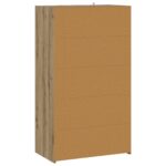 vidaXL Highboard Dub artisan 70 x 41 x 124 cm Kompozitné drevo – Obrázok 6