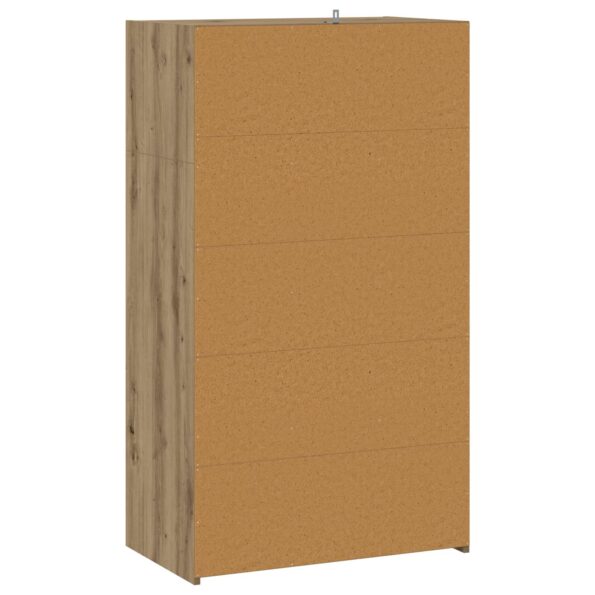 vidaXL Highboard Dub artisan 70 x 41 x 124 cm Kompozitné drevo – Obrázok 6