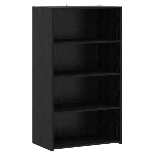 vidaXL Highboard Čierny dub 70 x 41 x 124 cm Kompozitné drevo – Obrázok 2