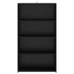 vidaXL Highboard Čierny dub 70 x 41 x 124 cm Kompozitné drevo – Obrázok 4