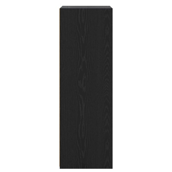 vidaXL Highboard Čierny dub 70 x 41 x 124 cm Kompozitné drevo – Obrázok 5