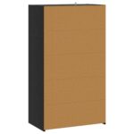 vidaXL Highboard Čierny dub 70 x 41 x 124 cm Kompozitné drevo – Obrázok 6