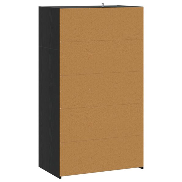 vidaXL Highboard Čierny dub 70 x 41 x 124 cm Kompozitné drevo – Obrázok 6