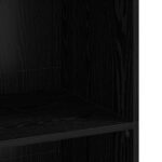 vidaXL Highboard Čierny dub 70 x 41 x 124 cm Kompozitné drevo – Obrázok 7