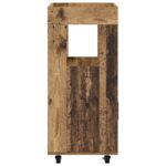 vidaXL Barový vozík Staré drevo 60 x 39.5 x 89 cm Kompozitné drevo – Obrázok 5