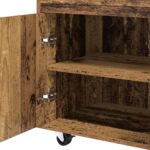 vidaXL Barový vozík Staré drevo 60 x 39.5 x 89 cm Kompozitné drevo – Obrázok 7