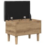 vidaXL Úložná lavička s vankúšom Dub artisan 62 x 42 x 46 cm – Obrázok 2