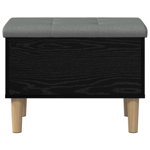 vidaXL Úložná lavička s vankúšom Čierny dub 62 x 42 x 46 cm – Obrázok 3