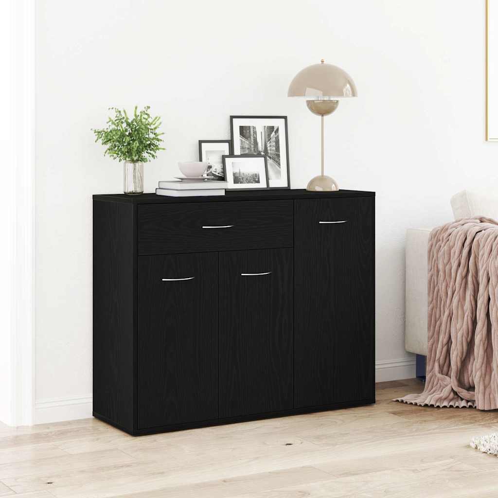 862445_1.jpg vidaXL Komoda, čierny dub, 88x30x70 cm, imitácia dreva – Obrázok 1