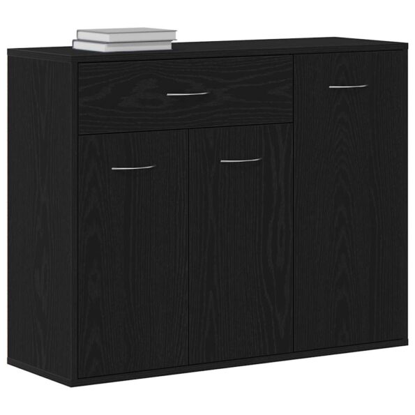 vidaXL Komoda, čierny dub, 88x30x70 cm, imitácia dreva – Obrázok 4