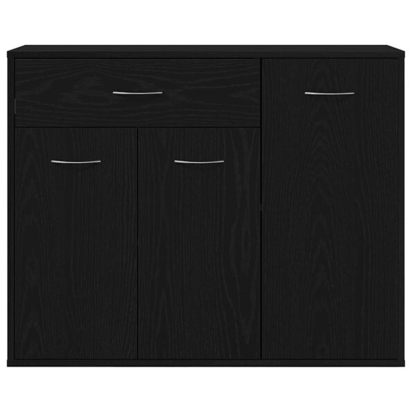 vidaXL Komoda, čierny dub, 88x30x70 cm, imitácia dreva – Obrázok 6