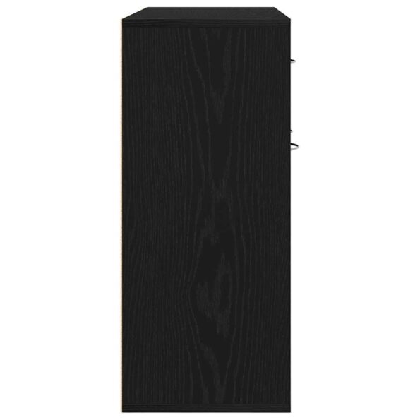 vidaXL Komoda, čierny dub, 88x30x70 cm, imitácia dreva – Obrázok 7