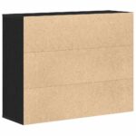 vidaXL Komoda, čierny dub, 88x30x70 cm, imitácia dreva – Obrázok 8