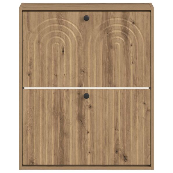 vidaXL Nástenný botník ALKMAAR 71 x 17 x 86 cm Kompozitné drevo – Obrázok 4