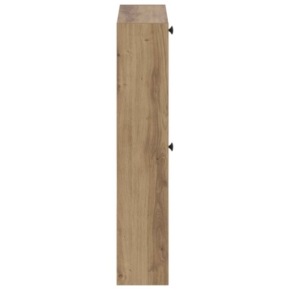 vidaXL Nástenný botník ALKMAAR 71 x 17 x 86 cm Kompozitné drevo – Obrázok 5