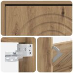 vidaXL Nástenný botník ALKMAAR 71 x 17 x 86 cm Kompozitné drevo – Obrázok 7