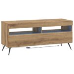 vidaXL LED TV kabinet Dub artisan Kompozitné drevo – Obrázok 2