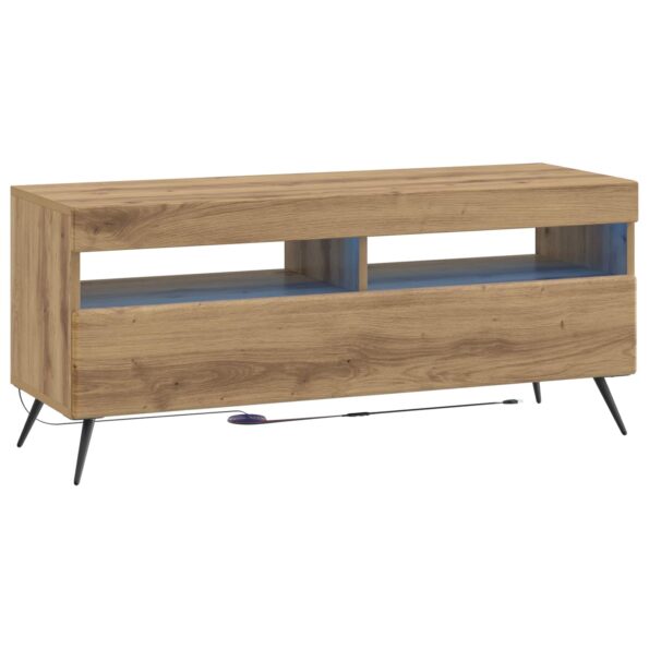vidaXL LED TV kabinet Dub artisan Kompozitné drevo – Obrázok 2