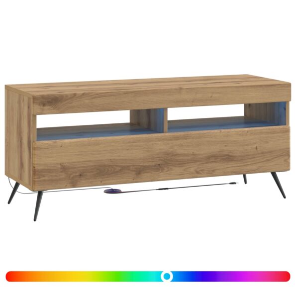 vidaXL LED TV kabinet Dub artisan Kompozitné drevo – Obrázok 3