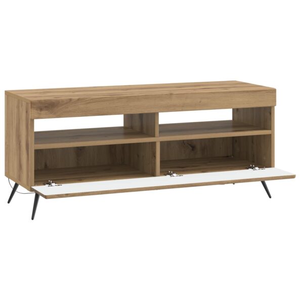 vidaXL LED TV kabinet Dub artisan Kompozitné drevo – Obrázok 5