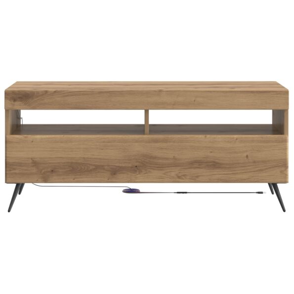 vidaXL LED TV kabinet Dub artisan Kompozitné drevo – Obrázok 6