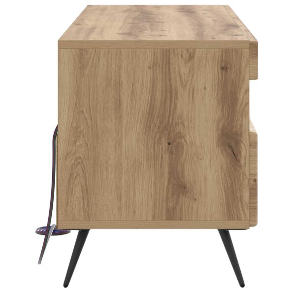 vidaXL LED TV kabinet Dub artisan Kompozitné drevo – Obrázok 7