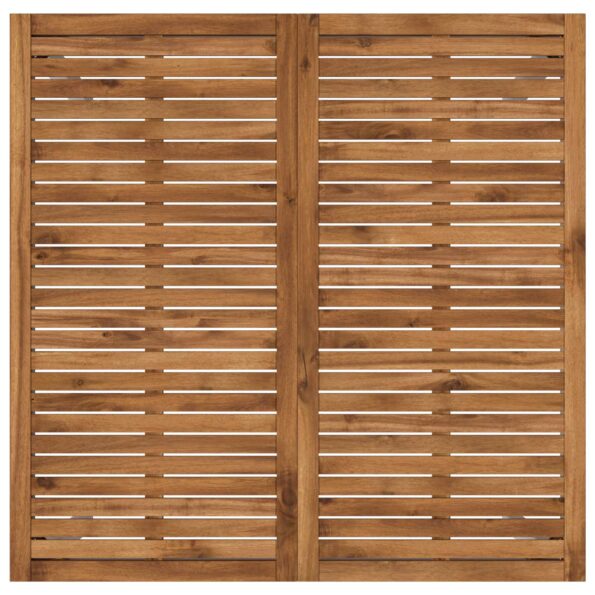 vidaXL Záhradný barový stôl Prírodná a biela 110 x 108,5 x 105 cm – Obrázok 4
