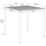 vidaXL Záhradný barový stôl Prírodná a biela 110 x 108,5 x 105 cm – Obrázok 8