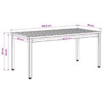vidaXL Konferenčný stolík Biela 50 x 100,5 x 45 cm – Obrázok 10