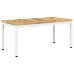vidaXL Konferenčný stolík Biela 50 x 100,5 x 45 cm – Obrázok 2