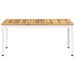 vidaXL Konferenčný stolík Biela 50 x 100,5 x 45 cm – Obrázok 4
