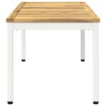 vidaXL Konferenčný stolík Biela 50 x 100,5 x 45 cm – Obrázok 5