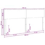 vidaXL Čelo postele so živou hranou ROSTOCK Tmavohnedá 160 cm – Obrázok 7