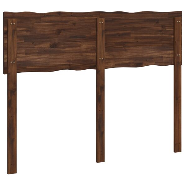 vidaXL Čelo postele so živou hranou ROSTOCK Tmavohnedá 135 cm – Obrázok 4