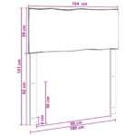 vidaXL Čelo postele so živou hranou ROSTOCK Tmavohnedá 100 cm – Obrázok 7
