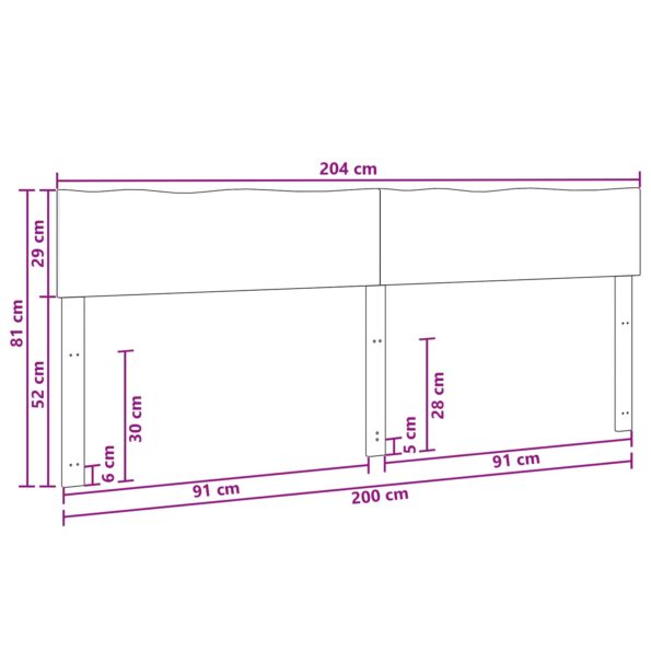 vidaXL Čelo postele s prirodzenou hranou ROSTOCK Tmavohnedá 200 cm – Obrázok 7