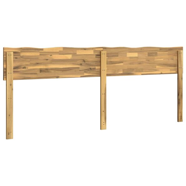 vidaXL Čelo postele s prirodzenou hranou ROSTOCK Biela 200 cm – Obrázok 4
