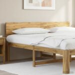 vidaXL Čelo postele s prirodzenou hranou ROSTOCK Biela 180 cm