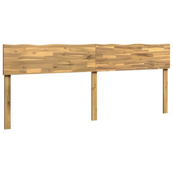 vidaXL Čelo postele s prirodzenou hranou ROSTOCK Biela 180 cm – Obrázok 2