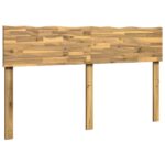 vidaXL Čelo postele s prirodzenou hranou ROSTOCK Biela 150 cm – Obrázok 2